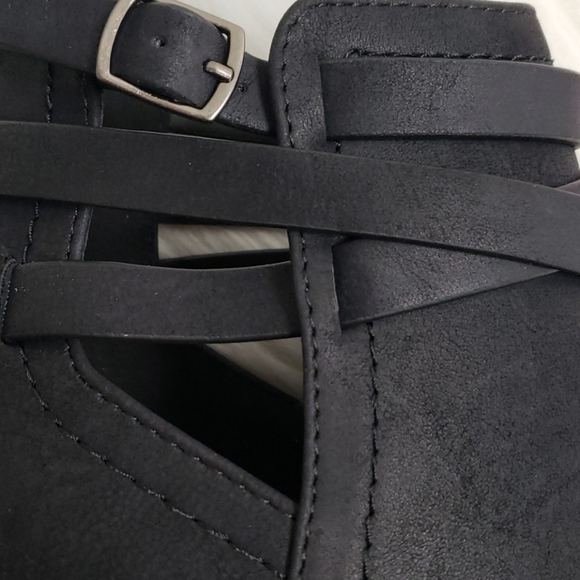 Ankle boot black matte thick heel size 8 - Picture 4 of 10